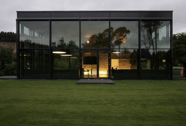Natkevicius family home 8 Old Cannon Foundry Modified into a Contemporary Glass Family Home