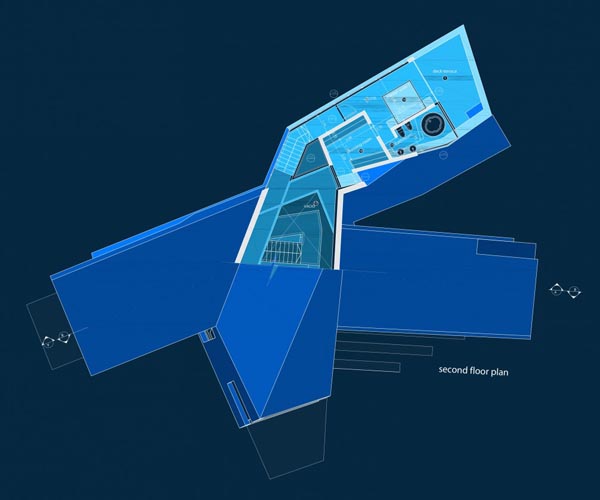 Ribbon-House (21) Ribbon House 21 Expressive Vacation House Composed of Surprising Geometric Volumes