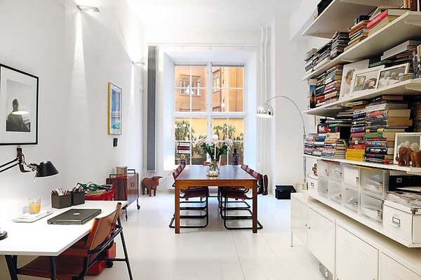 Regeringsgatan 7 Open Loft in Stockholm Featuring Colourful Accents