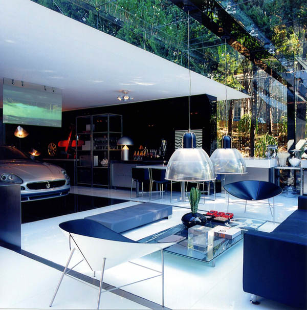 Modern Garage by Brunete Fraccaroli 11 Striking Transparency Showcased By A Modern Live In Garage