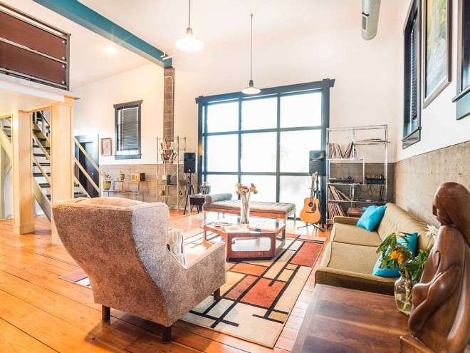 converted industrial loft