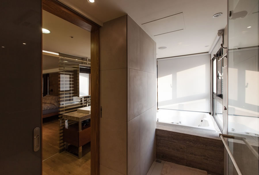 ensuite with a view